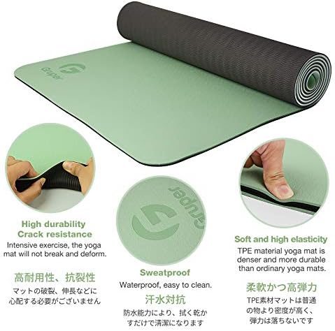 Yoga Mat Non Slip, Eco Friendly Fitness Exercise Mat with Carrying Strap,Pro Yoga Mats for Women,Workout Mats for Home, Pilates and Floor Exercises - Image 4