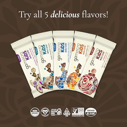 GoMacro Kids MacroBar Organic Vegan Snack Bars - Oatmeal Chocolate Chip Cookie (0.90 Ounce Bars, 7 Count) - Image 4