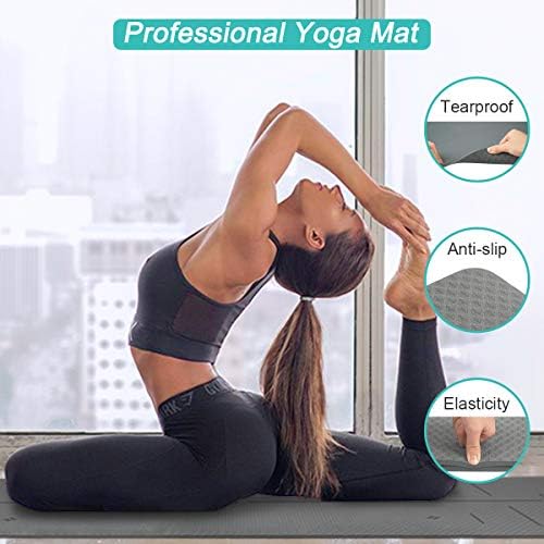 Extra Large Yoga Mat 72" x 26" - Non Slip Exercise Mat 8mm Thick Eco Friendly with Carrying Strap for Yoga, Pilates, Home Workouts & Floor Fitness - Image 7