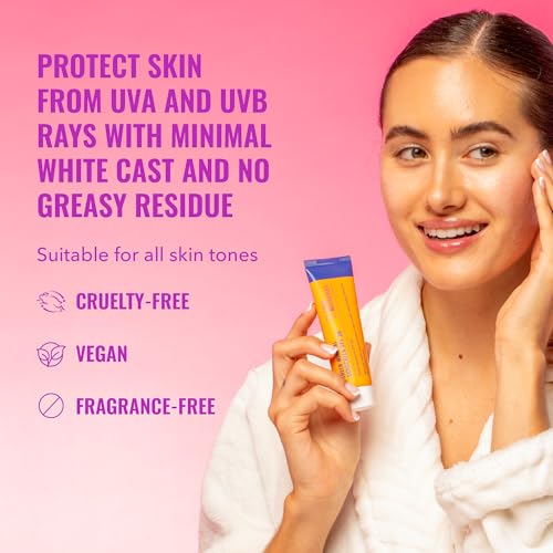 Good Molecules Sheer Mineral Sunscreen SPF 30 - Minimal White Cast Zinc Oxide Sunscreen For Face - Hydrating Hyaluronic Acid, UVA/UVB Protection, Reef-Safe - Image 2