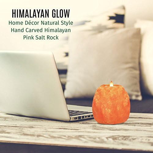 Himalayan Glow Hand Carved Himalayan Salt Candle Holders, Home Decor Item great as a Night light - Image 3