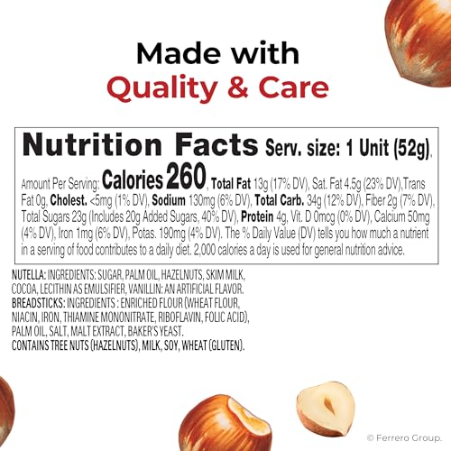 Nutella & GO! Bulk 12 Pack, Hazelnut and Cocoa Spread with Breadsticks, Stocking Stuffers, Snack Cups, 1.8 oz Each - Image 2