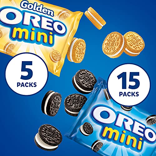 OREO Mini Mix Sandwich Cookies Variety Pack, 20 Snack Packs - Image 3