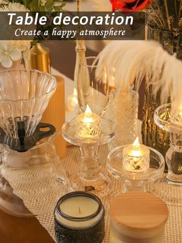12 Pack Flameless LED Tea Lights Candles Battery Operated, Safe Flickering Lights for Yoga/Home/Wedding Decor, Holiday Gifts & Romantic Ambiance Decorate (1.5" 1.9") - Image 8