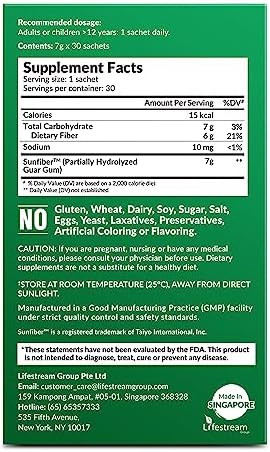 LABO Nutrition Bioactive Organic Fiber – Sunfiber PHGG Soluble Prebiotic Fiber for Digestive Regularity & Gut Health – Partially Hydrolyzed Guar Gum, Low FODMAP, Unflavored, Vegan, Non-GMO, 30 Sachets - Image 11