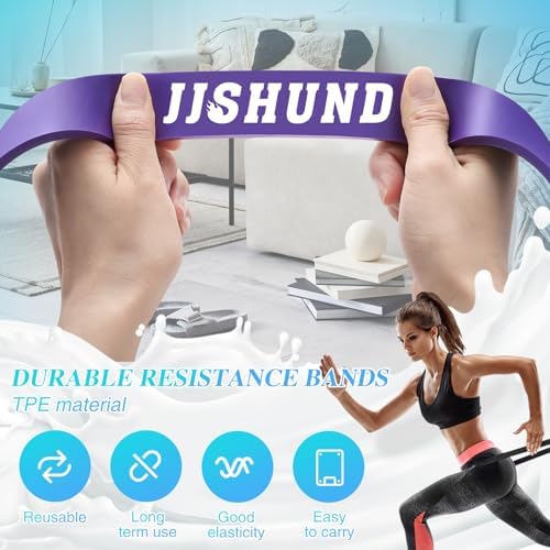Resistance Bands, 5 Pcs Pull Up Assistance Bands Pull Up Bands Exercise Bands for Men Women, Workout Bands for Working Out, Muscle Strength Training, Body Stretching - Image 3