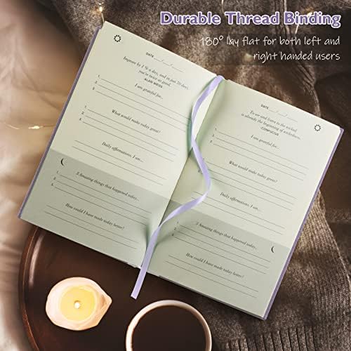 The Gratitude Journal, manifestation journal, Daily Journal with Prompts for Affirmation, Happiness, Mindfulness, Positivity, Wellness, Undated Journal for Women & Men(8.5 * 5.5 inches) - Image 4