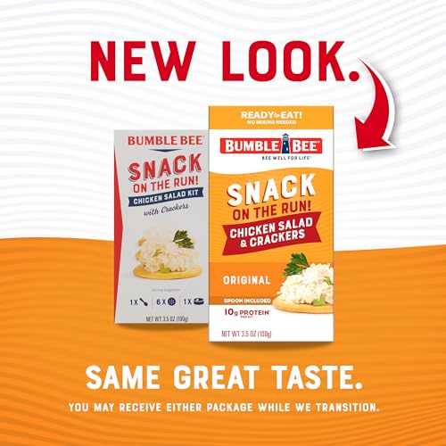 Bumble Bee Snack on the Run Chicken Salad with Crackers Kit, Ready to Eat, Spoon Included - Shelf Stable & Convenient Protein Snack, 3.5 Ounce (Pack of 3) - Image 6