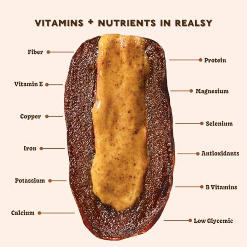 Realsy Almond Butter Filled Medjool Dates, Organic Dates with No Sugar Added, Gluten-Free, Vegan, Good Source of Fiber, Low Glycemic Index, All Natural Healthy Snack, (10 Pack) - Image 7