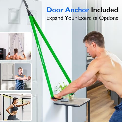 FitBeast Resistance Bands Set, 6 Different Levels, Pull Up Assist Bands for Strength Training, Crossfit, Powerlifting, Muscle Toning, Yoga, Mobility Exercises, Rehabilitation, Full-Body Workout - Image 6