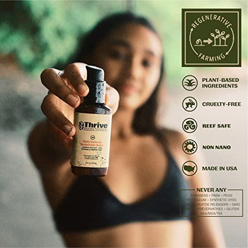 Thrive Natural Care Mineral Face Sunscreen SPF 30 - Daily Sunscreen for Face, No White Cast, Non-Nano Zinc Oxide - Lightweight Moisturizer Broad-Spectrum Protection - Vegan, 2 Fl Oz - Image 4
