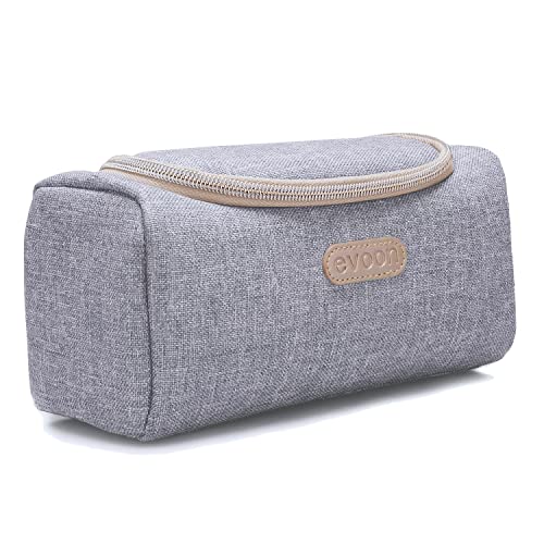 evoon Essential Oils Travel Case (5ml,10ml,15ml) for doterra, Young Living Bottles for Aromatherapy Travel or Storage(Gray