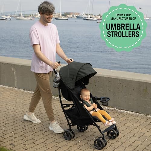 Summer Infant Ingenuity 3Dlite Convenience Stroller, Green–Lightweight Stroller with Aluminum Frame, Large Seat Area, 4 Position Recline, Extra Large Storage Basket–Infant Stroller for Travel & More - Image 3