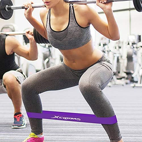 Mini Loop Resistance Bands with User Guide and Carry Bag, Exercise Bands for Legs and Butt Stretching Workout Home Yoga Fitness Training Equipment 12" x 2" - Image 2