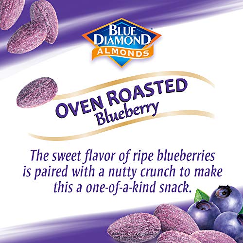 Blue Diamond Almonds, Blueberry Flavored Snack Nuts, Single Serve Bags (1.5 Oz. Tubes, Pack of 12) - Image 5