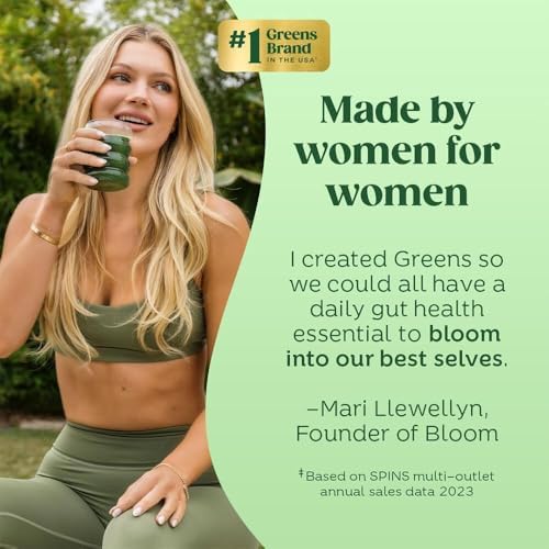 Bloom Nutrition Greens and Superfoods Powder Packets for Digestive Health, Greens Powder, Digestive Enzymes, Probiotics, Spirulina, Chlorella for Bloating & Gut Support, 15 Stick, Strawberry Kiwi - Image 5