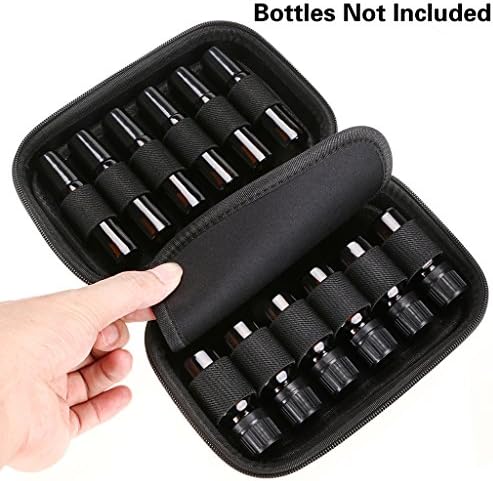 Hipiwe Hard Shell Essential Oil Carrying Case Holds 12 Bottles (Can hold 5ml, 10ml, &10ml Rollers) Travel Size Essential Oils Bag Organizer Perfect for Essential Oils Bottle (Purple) - Image 5