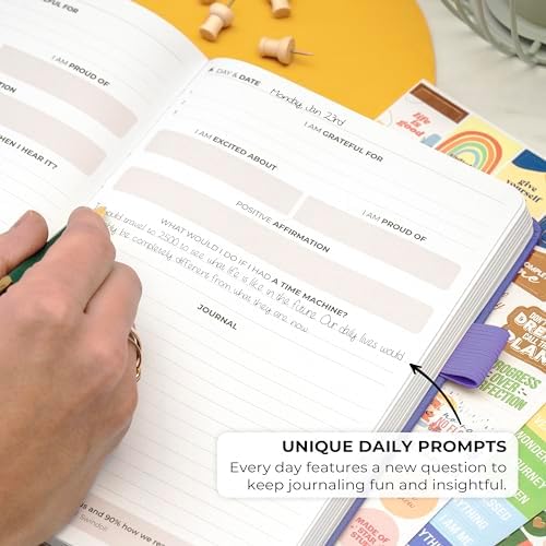 Clever Fox Positivity Daily Gratitude & Affirmation Journal with Prompts Motivational Mental Health Journal for Women & Men with Habit Tracker Lasts 6 Months, A5 Size (Lavender) - Image 4