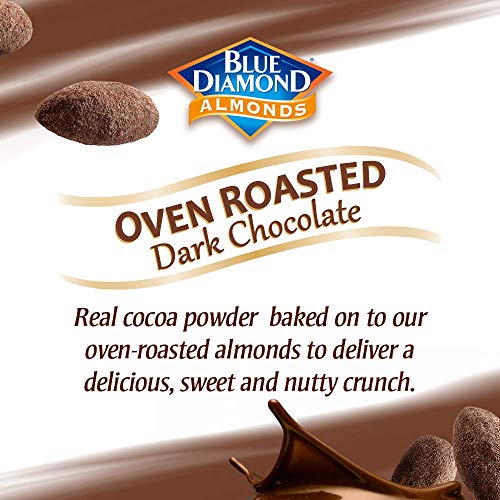Blue Diamond Almonds Dark Chocolate Cocoa Dusted Snack Nuts, 100 Calorie Packs, (Pack of 1, 32 Count Toal) - Image 5