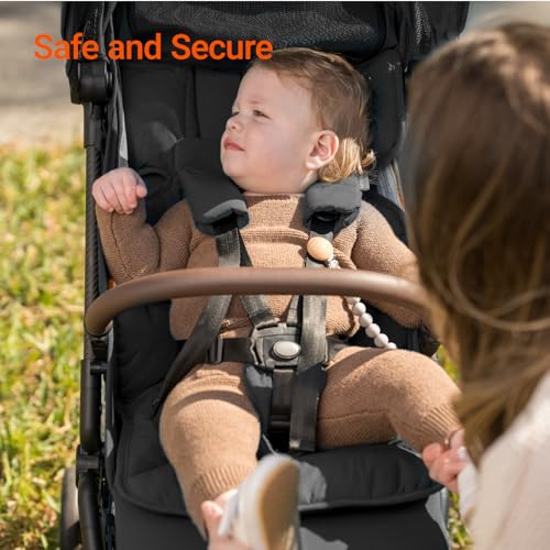Lightweight Baby Travel Stroller with Carbon Fiber Frame, Compact & Airplane-Friendly, One-Handed Folding Design, 11.6 lbs, Perfect for Toddlers, Jet - Image 8