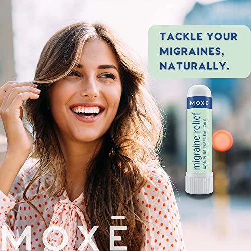 MOXE Migraine Relief Nasal Inhalers, Essential Oils for Headaches & Tension Relief, Portable Aromatherapy, Easy-to-Use, Pure & Undiluted, Peppermint, Spearmint, Eucalyptus, Tea Tree, USA Made, 3 Pack - Image 8