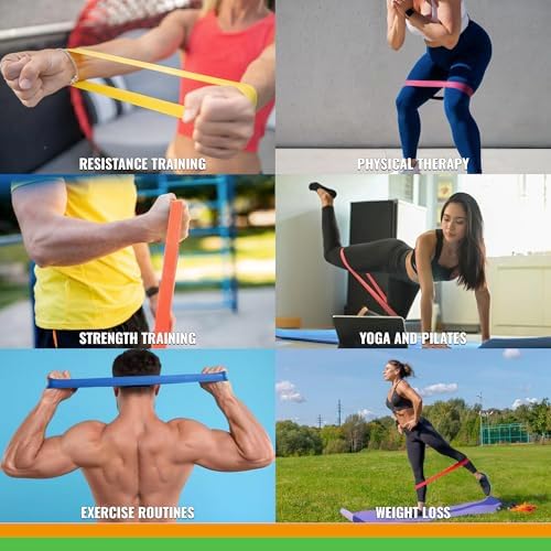SmarterLife Resistance Bands for Working Out, Latex-Free Exercise Bands for Women, Men, 5 Extra Wide Workout Bands for Weight Loss, Home Gym, Booty Bands, Physical Therapy Bands, Workout Guide - Image 5
