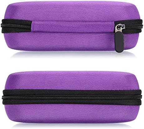 Hipiwe Hard Shell Essential Oil Carrying Case Holds 12 Bottles (Can hold 5ml, 10ml, &10ml Rollers) Travel Size Essential Oils Bag Organizer Perfect for Essential Oils Bottle (Purple) - Image 4