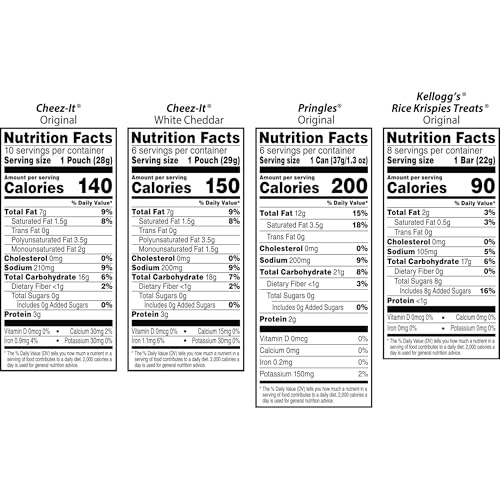 Kellogg's Cheez-It, Pringles & Rice Krispies Treats Snacks Mega Variety Pack, 30.1oz Box (30 Count) - Image 7