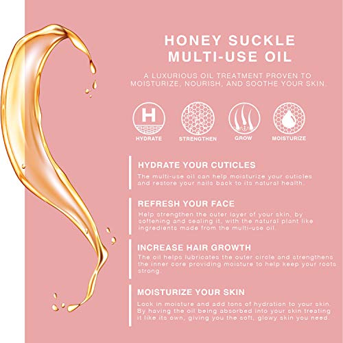 Multi-Use Face, Body & Hair Oil - Hydrates Skin, Restores Shine - With Apricot, Coconut Oil & Vitamin E - 4 Fl Oz - Image 3
