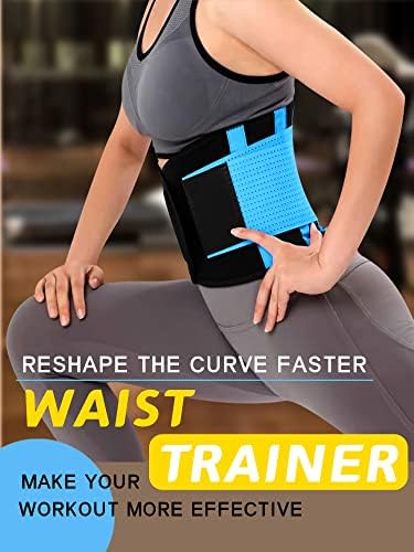 KOOCHY Waist Trainer for Women - Waist Trimmer Back Support Belt Sweat Wrap for Weight Loss Workout Fitness Gym Sport - Image 3