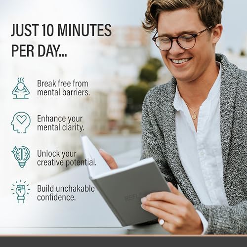 MindPanda Reflect Journal - The Ultimate Guided Journal with Daily Prompts For Gratitude, Mindfulness & Daily Reflection - Mood Tracker & Gratitude Log for Happiness & Self Care. Premium Non-Bleed - Image 7