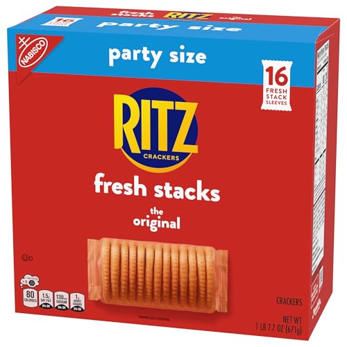 RITZ Fresh Stacks Original Crackers, Party Size, Travel Snacks, 23.7 oz (16 Multi Snack Packs) - Image 14