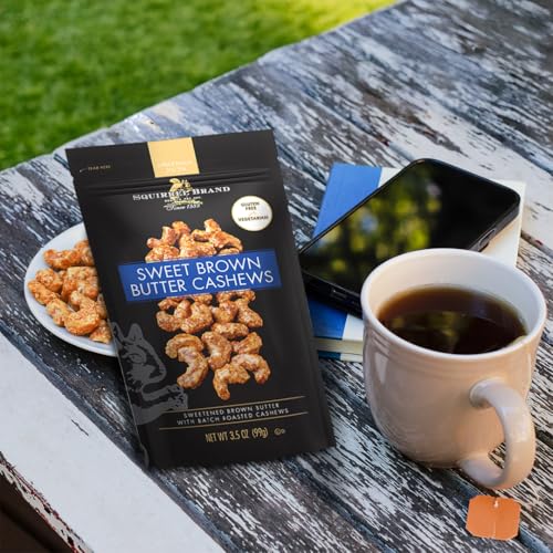 Squirrel Brand Sweet Brown Butter Cashews, 3.5 Ounces Resealable Bag, Gluten Free, Vegetarian - Image 4