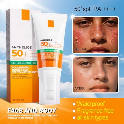 Invisible Shield Sunscreen - Non-Greasy, No White Cast, Lightweight for Face and Body,For Oily/Combination Skin (#A) - Image 6