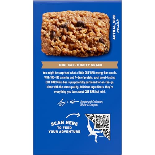 CLIF BAR Minis - Chocolate Chip - Made with Organic Oats - 4g Protein - Non-GMO - Plant Based - Snack-Size Energy Bars - 0.99 oz. (20 Pack) - Image 17