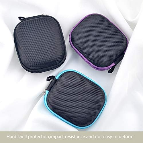 3Pcs Portable Essential Oil Carrying Case Mini Travel Size Essential Oils Storage Bag Organizer Hard Shell Case Holds 6 Bottles(Can hold 1ML 2ML 3ML 5ML Roller Bottle)-Great for Travel - Image 6