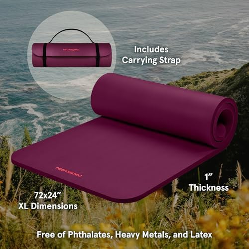Retrospec Solana 1 inch Yoga Mat - Image 2