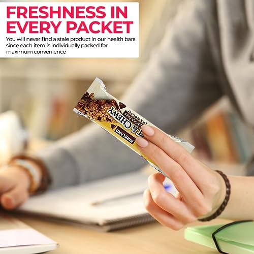 Healthy Snacks, Care Package 67 Count Premium Healthy Mixed Box & Snacks Gift Variety Pack – Great for Home, Lunches, Work, Grab and Go, Office, Meetings, – Breakfast Bars, Bulk Granola Bars - Image 8