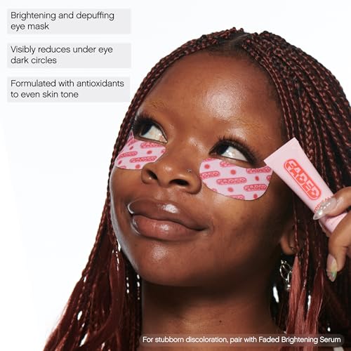 Topicals Faded Brightening Under Eye Masks | Revitalizing Patches to Depuff, Hydrate, and Illuminate | Diminishes Dark Circles and Fine Lines | Made with Kojic Acid, Caffeine & Niacinamide - Image 2