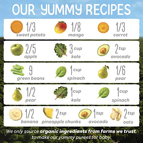 Happy Baby Organics Stage 2 Baby Food Pouches, Gluten Free, Vegan & Healthy Snack, Clearly Crafted Fruit & Veggie Puree, Fruit & Veggie Variety Pack, 4 Ounces (Pack of 10), Amazon Exclusive - Image 4
