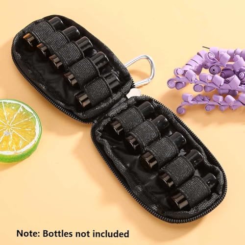 10 Bottles Essential Oil Travel Case, Fits 2ml Roller Bottles, Essential Oils Organizer Bag, Portable Mini Essentials Oil Key Chain Carrying Case (Excluding Bottle) - Image 2