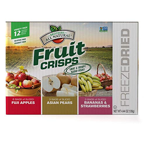 Brothers All Natural Freeze Dried Fruit Crisps, Variety Pack, 24 Single Serve Bags, Fuji Apple, Asian Pear, Banana Strawberry, Made with 100% Fruit, Gluten Free, Soy Free, Vegan, Heathy Snack - Image 14