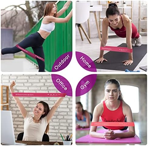 Resistance Bands for Working Out, Exercise Bands with 5 Resistance Levels Fit for Home Fitness, Strength Training, Natural Latex Resistance Band Include Instruction Guide and Carry Bag - Image 6