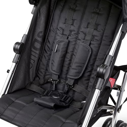 Bright Starts 3Dlite Convenience Stroller, Black - Lightweight Stroller, Large Seat Area, Mesh Siding, 4 Position Recline, Extra Large Storage Basket, Infant Stroller for Travel - Image 9