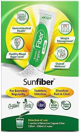 LABO Nutrition Bioactive Organic Fiber – Sunfiber PHGG Soluble Prebiotic Fiber for Digestive Regularity & Gut Health – Partially Hydrolyzed Guar Gum, Low FODMAP, Unflavored, Vegan, Non-GMO, 30 Sachets - Image 10