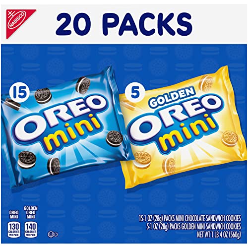 OREO Mini Mix Sandwich Cookies Variety Pack, 20 Snack Packs - Image 15