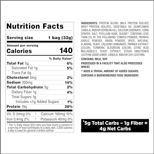 Quest Nutrition Protein Chips Variety Pack, BBQ, Cheddar & Sour Cream, Sour Cream & Onion, High Protein, Low Carb, 1.1 oz (Pack of 12) - Image 8