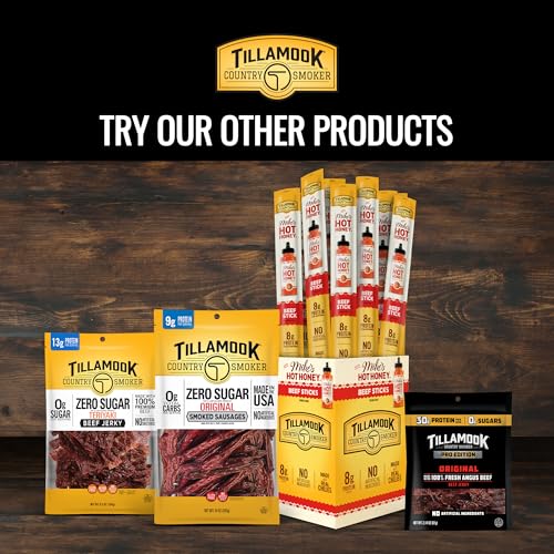 Tillamook Country Smoker Smoked Sausage, Hunter's Sausage, 16 Ounce (36 Count Meat Sticks Bulk Pack) Real Hardwood Smoked, Low Carb, High Protein Ready to Eat Keto Snack - Image 7