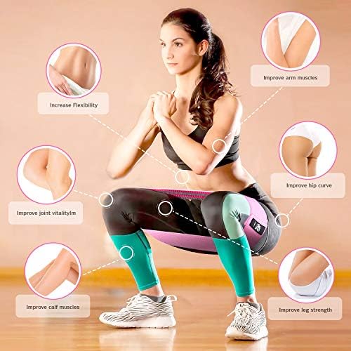 CFX Resistance Bands Set, Exercise Bands with Non-Slip Design for HIPS & Glutes, 3 Levels Workout Bands for Women and Men, Booty Bands for Home Fitness, Yoga, Pilates - Image 6