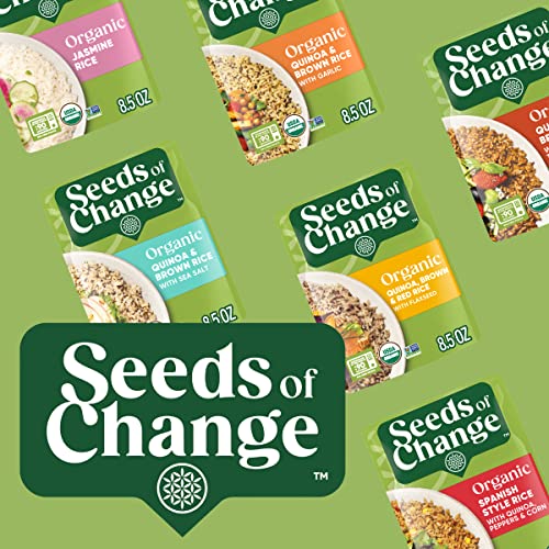 SEEDS OF CHANGE Organic Rice Variety Pack Quinoa and Brown Rice with Garlic & Whole Grain Brown Basmati Rice 8.5 oz. (Pack of 6) - Image 10